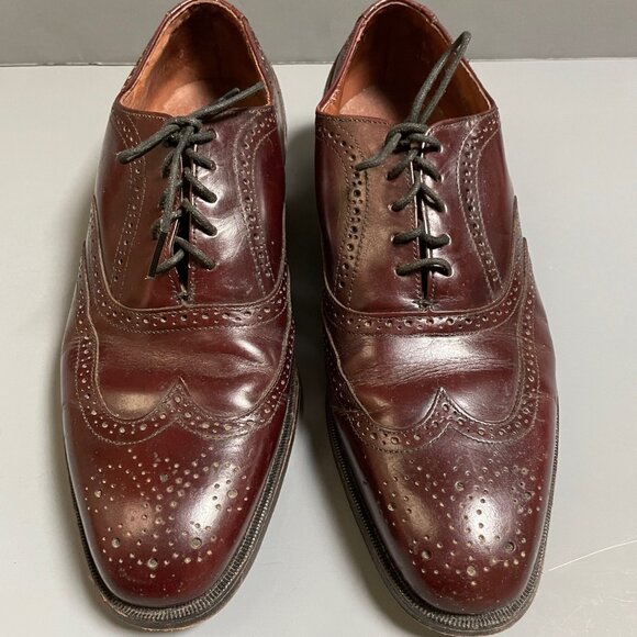 Vintage Mansfield Hand Crafted Leather Oxford Shoes main image 9